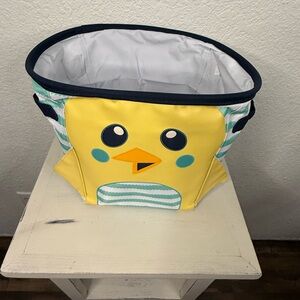 New Thirty-One Kids Yellow and Blue Chick Storage tote Baby Gifts Easter Fun